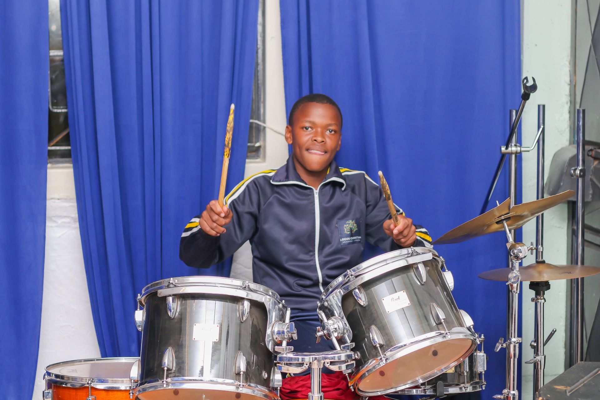 Behind the Drum Kit